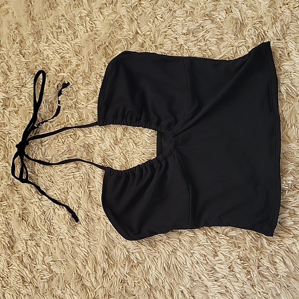 Black Halter Top